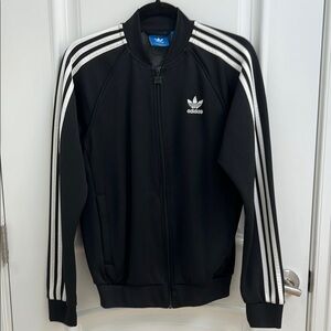 Adidas Black Track Jacket bomber
